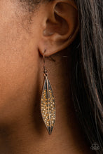 Load image into Gallery viewer, Hearty Harvest - Copper Earrings - Paparazzi Jewelry