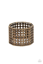 Load image into Gallery viewer, paparazzi-accessories-cool-and-connected-brass-bracelet