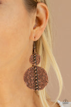Load image into Gallery viewer, Metro Metalhead - Copper Earrings - Paprazzi Jewelry