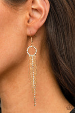 Load image into Gallery viewer, Pass The Glitter - Gold Earrings - Paparazzi Jewelry