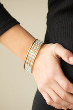 Load image into Gallery viewer, Cant Believe Your ICE - Gold Bracelet - Paparazzi Jewelry