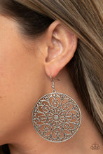 Load image into Gallery viewer, Make A MANDALA Out Of You - Silver Earrings - Paparazzi Jewelry