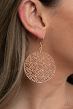 Load image into Gallery viewer, Metallic Mosaic - Rose Gold Earrings - Paparazzi Jewelry