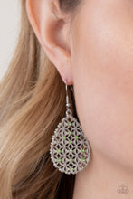 Load image into Gallery viewer, Glorious Gardens - Green Earrings - Paparazzi Jewelry