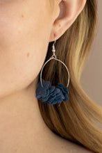 Load image into Gallery viewer, Flirty Florets - Blue Earrings - Paparazzi Jewelry