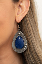 Load image into Gallery viewer, Western Fantasy - Blue Earrings - Paparazzi Jewelry