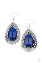 Load image into Gallery viewer, paparazzi-accessories-western-fantasy-blue-earrings