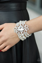 Load image into Gallery viewer, Rule The Room - White Bracelet - Paparazzi Jewelry