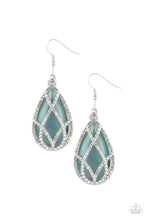Load image into Gallery viewer, paparazzi-accessories-crawling-with-couture-blue-earrings