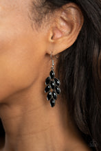 Load image into Gallery viewer, Flamboyant Foliage - Black Earrings - Paparazzi Jewelry