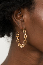 Load image into Gallery viewer, Stronger Together - Gold Earrings - Paparazzi Jewelry