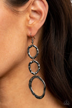 Load image into Gallery viewer, So OVAL It! - Black Earrings - Paparazzi Jewelry