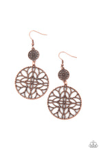 Load image into Gallery viewer, paparazzi-accessories-mandala-eden-copper-earrings