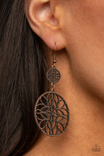 Load image into Gallery viewer, Mandala Eden - Copper Earrings - Paparazzi Jewelry