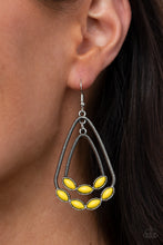Load image into Gallery viewer, Summer Staycation - Yellow Earrings - Paparazzi Jewelry