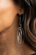 Load image into Gallery viewer, OVAL The Moon - Silver Earrings - Paparazzi Jewelry