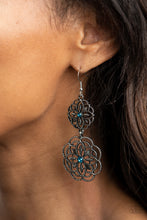 Load image into Gallery viewer, Mandala Mecca - Blue Earrings - Paparazzi Jewelry