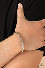Load image into Gallery viewer, Keep Calm and Believe - Silver Mens Bracelet - Paparazzi Jewelry