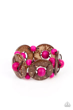Load image into Gallery viewer, paparazzi-accessories-island-adventure-pink-bracelet
