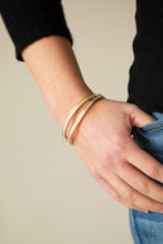 Load image into Gallery viewer, A Show of FIERCE - Gold Bracelet - Paparazzi Jewelry