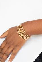 Load image into Gallery viewer, Industrial Intricacies - Gold Bracelet - Paparazzi Jewelry