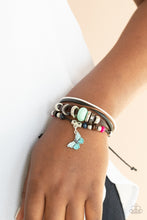 Load image into Gallery viewer, Bodacious Butterfly - Blue Bracelet - Paparazzi Jewelry