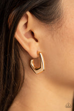 Load image into Gallery viewer, On The Hook - Gold Earrings - Paparazzi Jewelry
