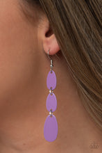 Load image into Gallery viewer, Rainbow Drops - Purple Earrings - Paparazzi Jewelry