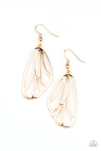 Load image into Gallery viewer, paparazzi-accessories-turn-into-a-butterfly-gold-earrings