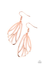 Load image into Gallery viewer, paparazzi-accessories-turn-into-a-butterfly-copper-earrings