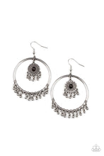 Load image into Gallery viewer, paparazzi-accessories-sunny-equinox-black-earrings