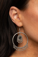 Load image into Gallery viewer, Sunny Equinox - Black Earrings - Paparazzi Jewelry