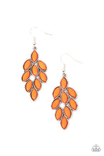 Load image into Gallery viewer, paparazzi-accessories-flamboyant-foliage-orange-earrings
