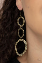 Load image into Gallery viewer, So OVAL It! - Brass Earrings - Paparazzi Jewelry