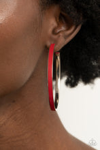 Load image into Gallery viewer, Fearless Flavor - Red Earrings - Paparazzi Jewelry