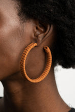 Load image into Gallery viewer, Suede Parade - Brown Earrings - Paprazzi Jewelry