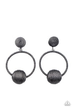 Load image into Gallery viewer, paparazzi-accessories-social-sphere-black-post earrings