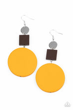 Load image into Gallery viewer, paparazzi-accessories-modern-materials-yellow-earrings