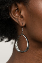 Load image into Gallery viewer, Fiercely Flauntable - Black Earrings - Paparazzi Jewelry