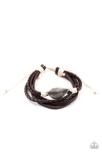 Load image into Gallery viewer, paparazzi-accessories-frond-and-center-brown-bracelet