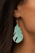 Load image into Gallery viewer, Heads QUILL Roll - Blue Earrings - Paparazzi Jewelry