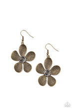 Load image into Gallery viewer, paparazzi-accessories-fresh-florals-brass-earrings
