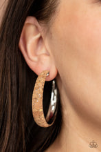 Load image into Gallery viewer, A CORK In The Road - Silver Earrings - Paparazzi Jewelry