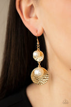 Load image into Gallery viewer, Pearl Dive - Gold Earrings - Paparazzi Jewelry
