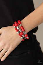 Load image into Gallery viewer, Perfectly Prismatic - Red Bracelet - Paparazzi Jewelry