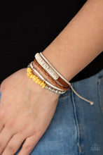 Load image into Gallery viewer, Keep At ROAM Temperature - Yellow Bracelet - Paparazzi Jewelry
