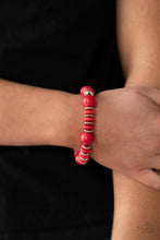 Load image into Gallery viewer, Rustic Rival - Red Bracelet - Paparazzi Jewelry