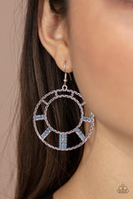 Load image into Gallery viewer, Fleek Fortress - Blue Earrings - Paparazzi Jewelry