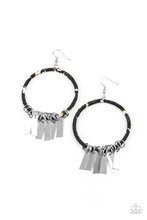 Load image into Gallery viewer, paparazzi-accessories-garden-chimes-black-earrings