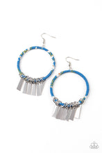 Load image into Gallery viewer, paparazzi-accessories-garden-chimes-blue-earrings